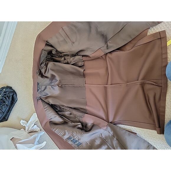 Vintage 1970's Double Knit Polyester 3 Piece Suit Brown - Picture 8 of 15